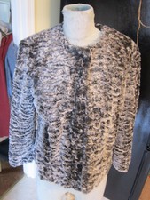Clothes By Revue Super Cute Faux Fur Silver Jacket So Pretty Size Small