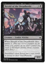 Herald of the Dreadhorde 093/264 War of the Spark Common MTG