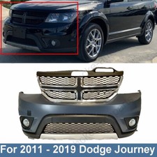 For 2011-2019 Dodge Journey Complete Front Bumper Cover with Grill Fogs