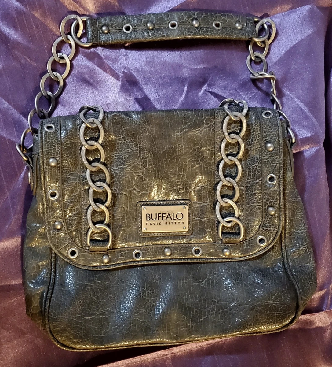 Studded chain link shoulder bag new arrivals