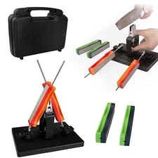 Fixed Angle Sharpener Double-Sided Sharpening Tool Kitchen Grindstone Tool Kits