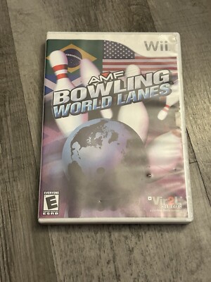 AMF Bowling World Lanes Vir2L Studios Nintendo Wii Complete CIB Tested Rated E