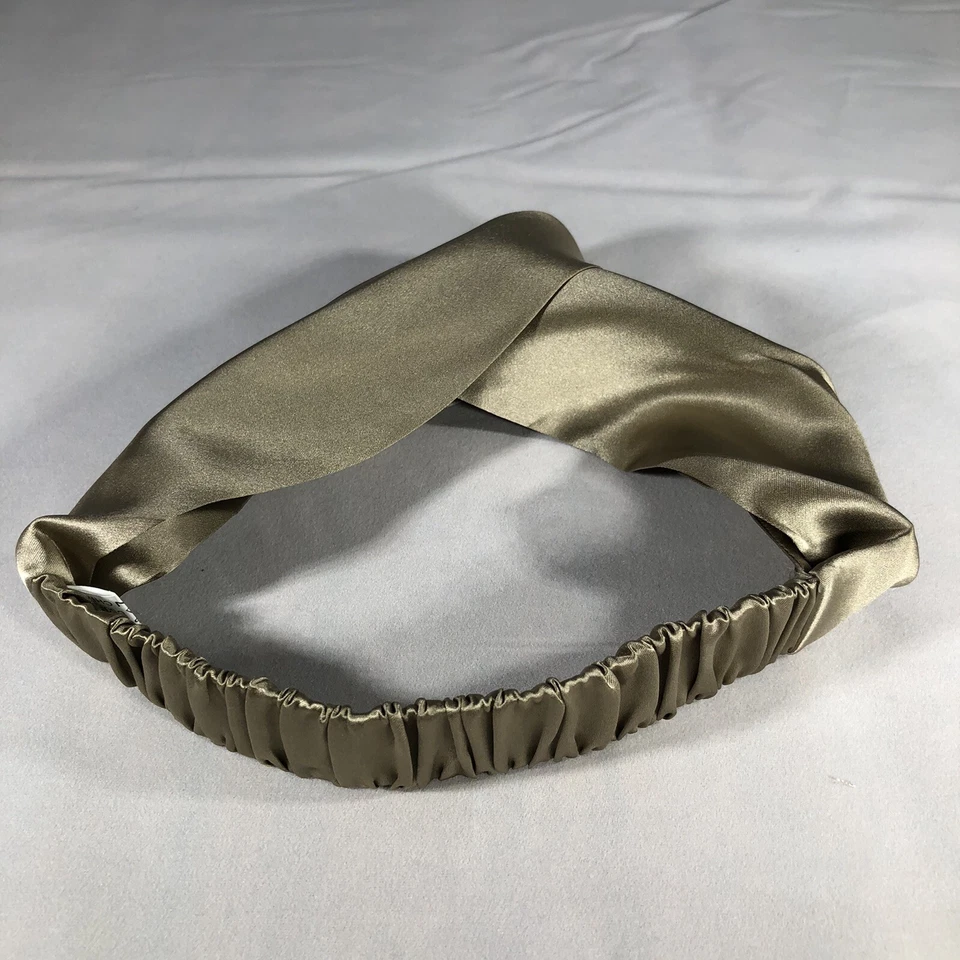 Caqui 100% Seda Morera Elástica Retorcida Lujosa Diadema Prendas para la cabeza para mujer Foto 2 de 4