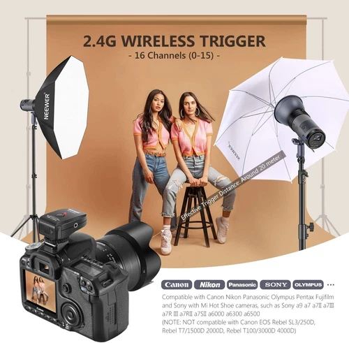 Neewer ML300 300W Cordless Strobe Flash Monolight with 2.4G Trigger & Bowens Mou - Picture 4 of 8