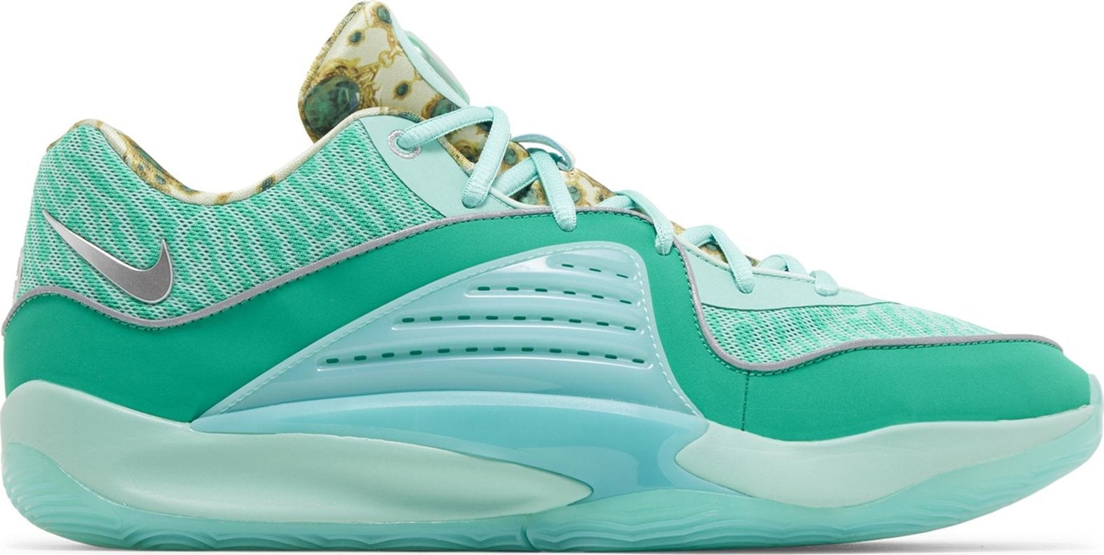 [DV2917-301] МУЖСКИЕ КРОССОВКИ NIKE KD16 WANDA - МЯТНАЯ ПЕНА/СЕРЕБРИСТЫЙ МЕТАЛЛИК-ИЗУМРУДНАЯ РАСЦВЕТКА