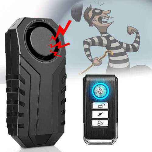 Pro Wireless Sicherheit Vibrationssensor Alarm 110 dB Wasserdicht Taschengröße - Bild 1 von 12