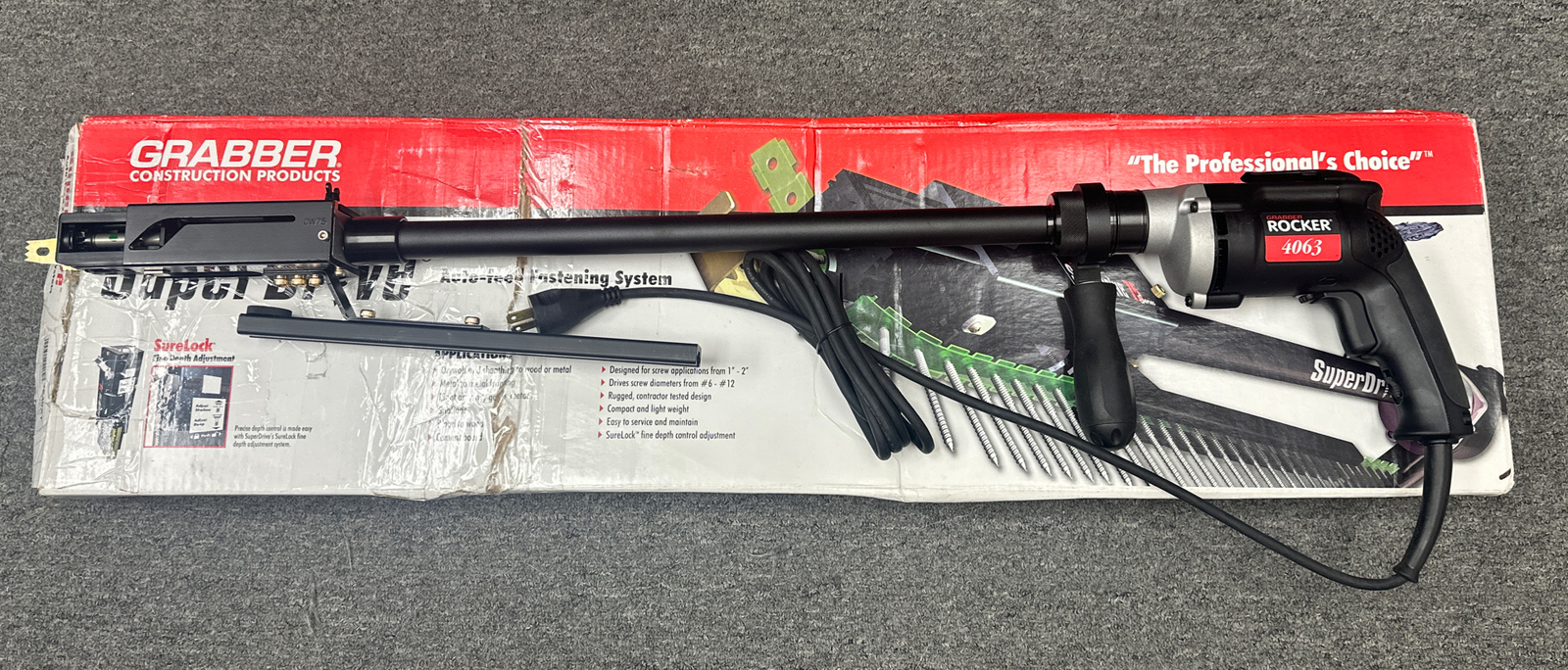 Rocker 4063 with Grabber Superdrive 75 Collated Deck Fastening System