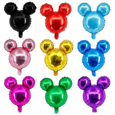 Mickey Mouse Shape Head Theme Foil Balloon Birthday Party Boy Girl Events