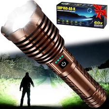 Flashlights High Lumens Rechargeable, 2400000LM Super Bright Flash Light, 5 Mode