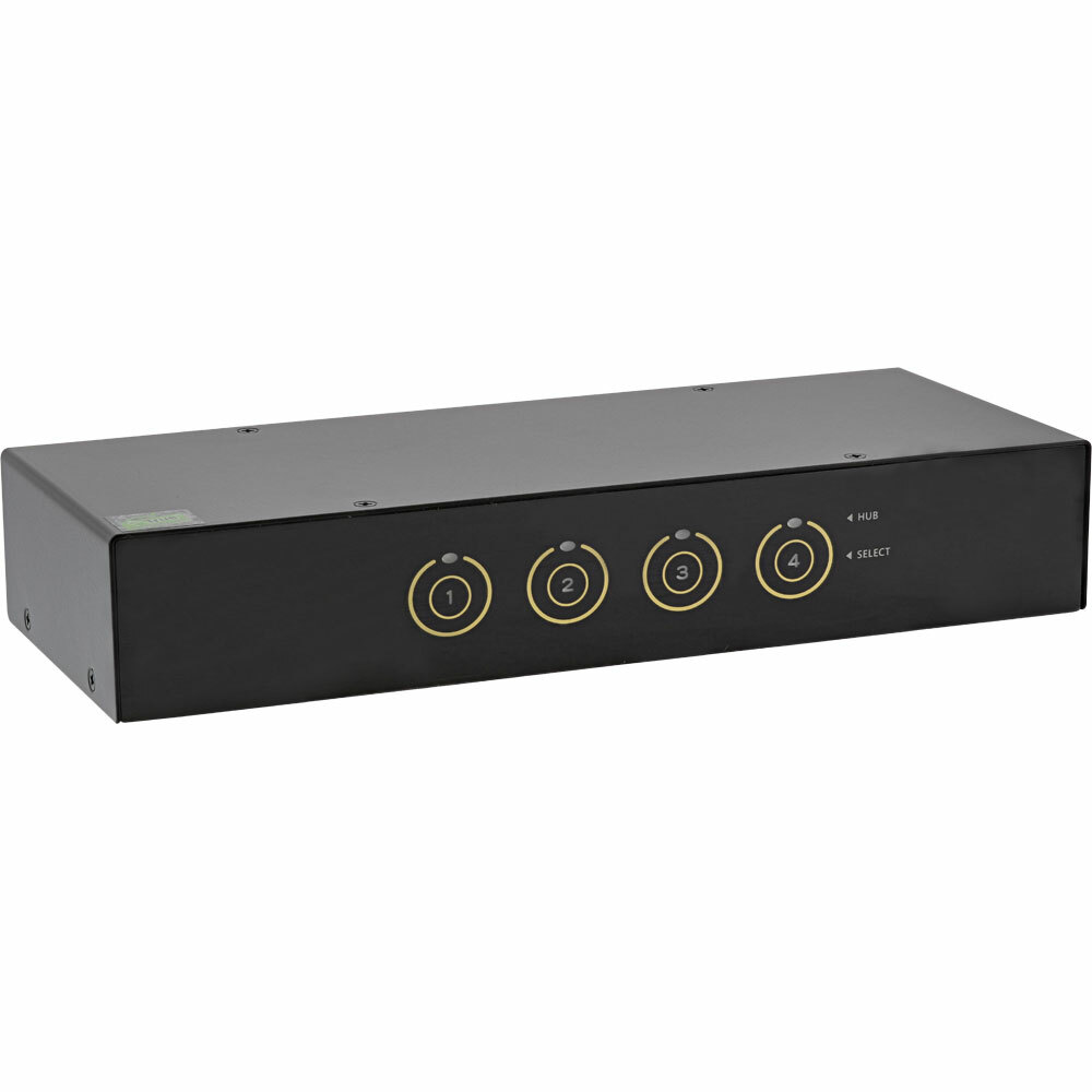 INL InLine® KVM Switch desktop, 4 porte, DisplayPort, Hub USB 3.0, Audio, cavi