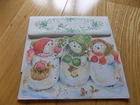 Vintage Mary Hamilton Christmas Snowman Greeting Card Snowmen Hallmark