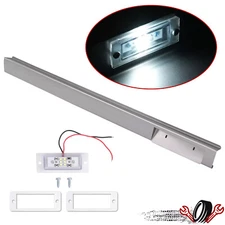 Rear Steel Rollpan W/License Light Led Bulb Screws For F150 Styleside 1987-1996