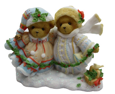 Cherished Teddies Bear Figurine Anja and Kirstyn 2010 # 4020559