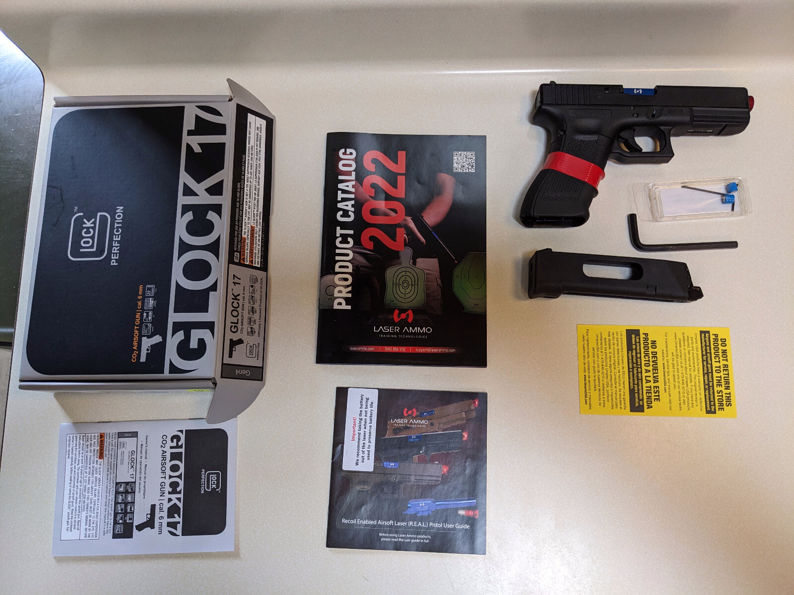 Laser Ammo Recoil Enabled Training Pistol Umarex G17 CO2, Infrared