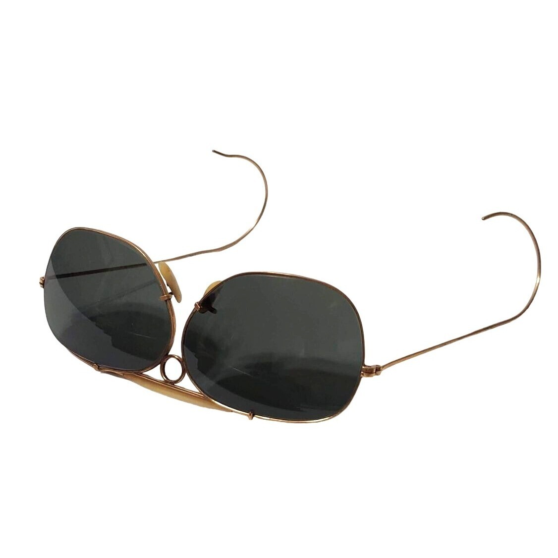 1970s Ray Ban Sunglasses Men's Aviator Gold Original Case