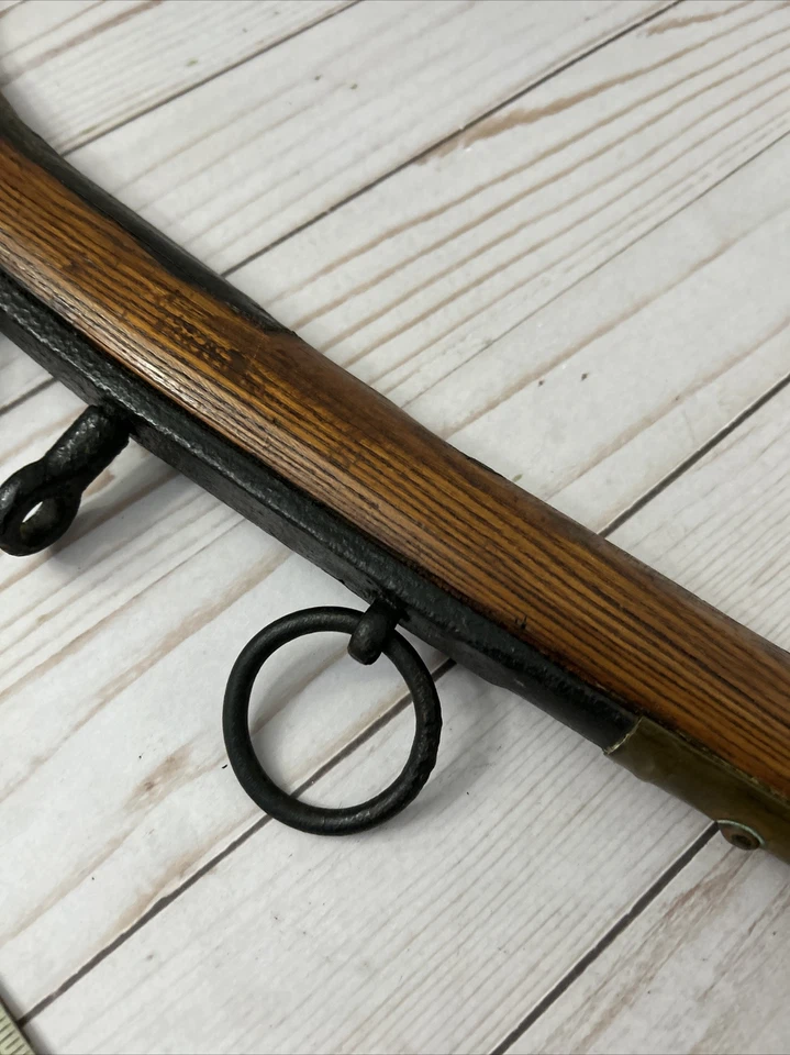 Antique 1/2 Horse Yolk 29” Long Bronze, Iron And Wood. Americana Decor - Image 4 of 4