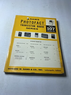 #ad SAMS Transistor Radio Series TSM 107 December 1969 $10.72