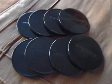 BATH & BODY WORKS 3-Wick BLACK Candle Jar Lids Tops Covers ONLY 8x Lot Crafts 