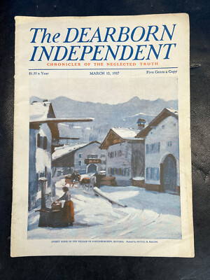The Dearborn Independent March 12 1927 Skiing In The Alps Benjamin Franklin