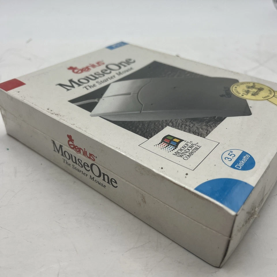 Genius MouseOne, Vintage Square Beige PS/2 PC Mouse Model PS/2 NEW - Image 3 of 4