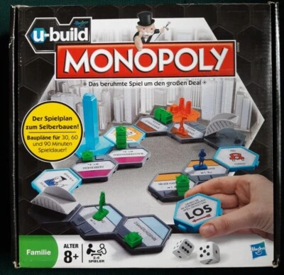  Monopoly U-Build Spielplan z. Selberbauen Englisch *Inhalt OVP* 100% Komplett - Bild 1 von 4