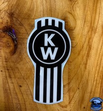 New Style Black/White Kenworth Emblem Decal Replacement High Quality USA Made