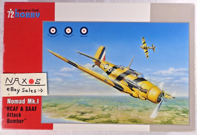 SPECIAL HOBBY 1:72 Nomad Mk.I *RCAF & SAAF Attack Bomber* LTD