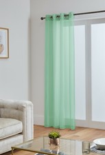 Voile Curtains With Eyelet Ring Top Heading - Net Voile Curtain - Lucy Panel