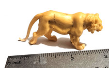 Vintage 1960s Marx Plastic Lion Figure Jungle Zoo Playset Animal 3"