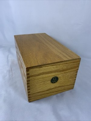 Globe-Wenicke Peerless Tray Index Card File Box Vintage