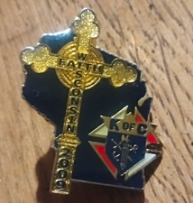 Knights of Columbus Michigan State Shape "Faith & Conscience" Lapel Pin 2000