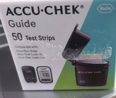 Accu-Chek Guide Blood Glucose Test Strips, 50 Count,  4 boxes for $25