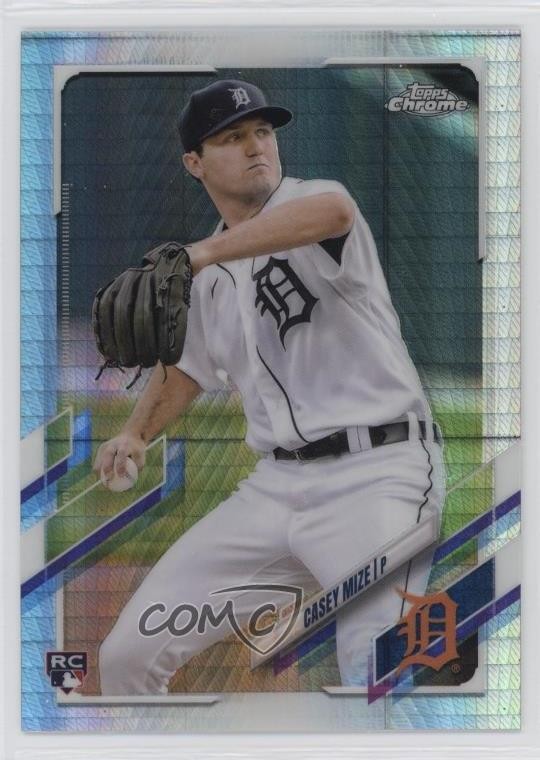 2021 Topps Chrome Prism Refractor Casey Mize #4 Rookie RC 12g7