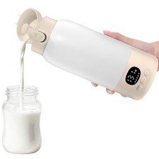 Portable Milk Warmer for Travel, 45W Fast Charging Bottle Warmer with 17oz La...