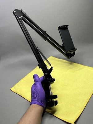 Aluminium Langarm Tablet Halter für Bett & Schreibtisch Handyhalterung 4,7-12,9 Zoll Geräte