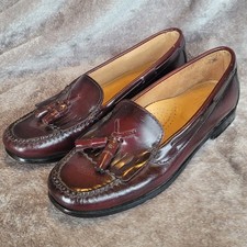 G.H. Bass  Co. Weejuns Jackie Leather Tassel Loafers Dress Shoes 9 M Ox Blood
