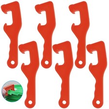 6Pack 5 Gallon Bucket Lid Opener Wrench Tool, Red Color
