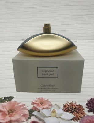EUPHORIA LIQUID GOLD By CALVIN KLEIN Womens 3.4OZ 100ML Eau De Parfume TSTR New