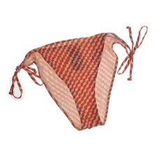 H&M, Bikiniunterteil, Größe: 42, Orange/Weiß, Elasthan/Polyester, Damen #ww9