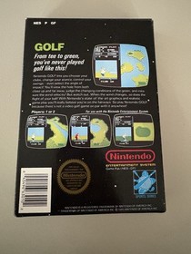 NES Golf Complete In Box W/ Manual + Poster+ Sleeve+ Tested & Works