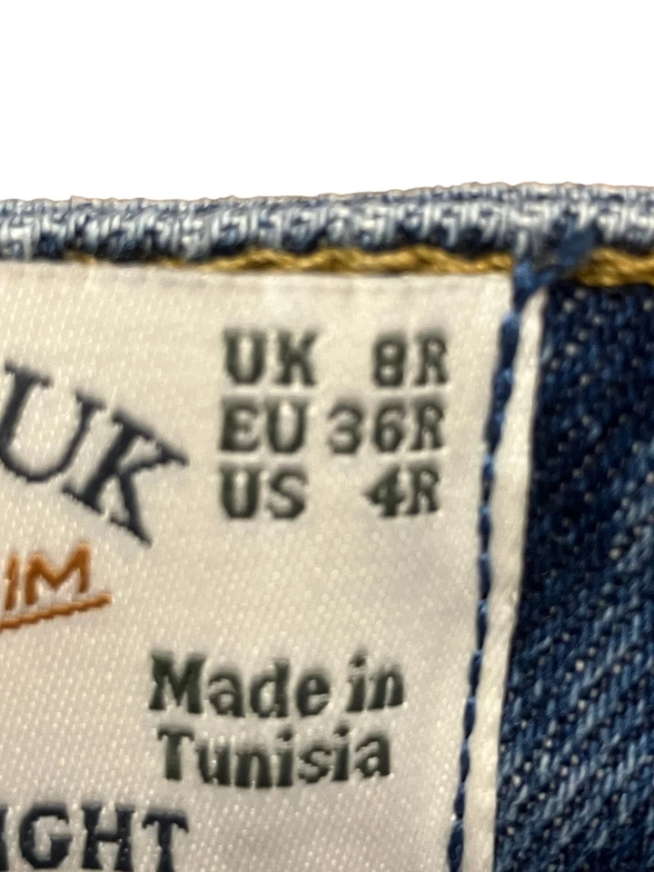 Fat Face Eco Denim Sutton Straight Jeans Blue - Size UK 8R - Image 3 of 4