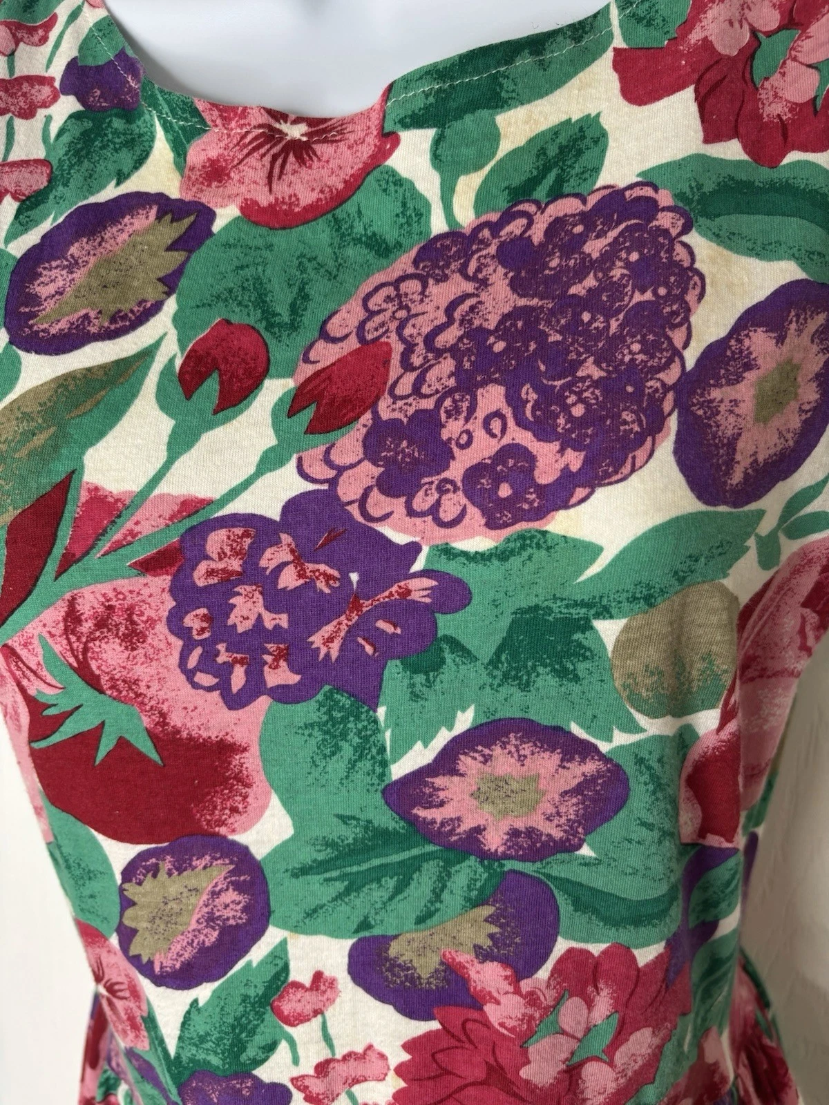 UNDERCOVER prendisole Victoria' Secret vintage anni '90 taglia m floreale rosa verde incrociato cotone
