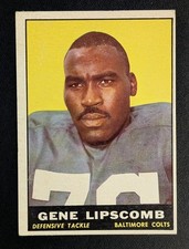 1961 Topps #8 GENE LIPSCOMB -- Baltimore Colts -- Good