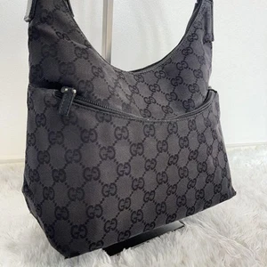 Sac à bandoulière GUCCI noir motif GG #PG4Q66