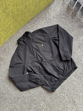 Lyle&Scott Junior Lightweight Windbreaker Jacket Black Age 12-13 Collared Logo