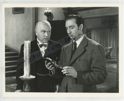 Vintage 8x10 Photo Sherlock Holmes Faces Death 1943 Basil Rathbone Nigel Bruce