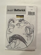 Butterick - B4697 - Costumes - Making History Hats Bonnet - Uncut