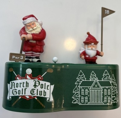 ''Sink-It Santa'' Santa's Action World Animated Golf PuttingChristmas Table Piece
