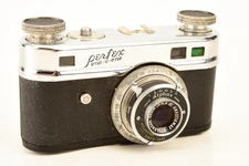 Perfex One-O-One Rangefinder 35mm Film Camera with Wollensak 50mm Lens AS-IS V24