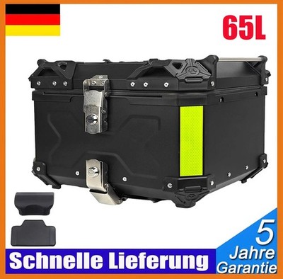65L Motorradkoffer Top Case Box Alu Aluminium Alloy Wasserfest Motorrad Top Case